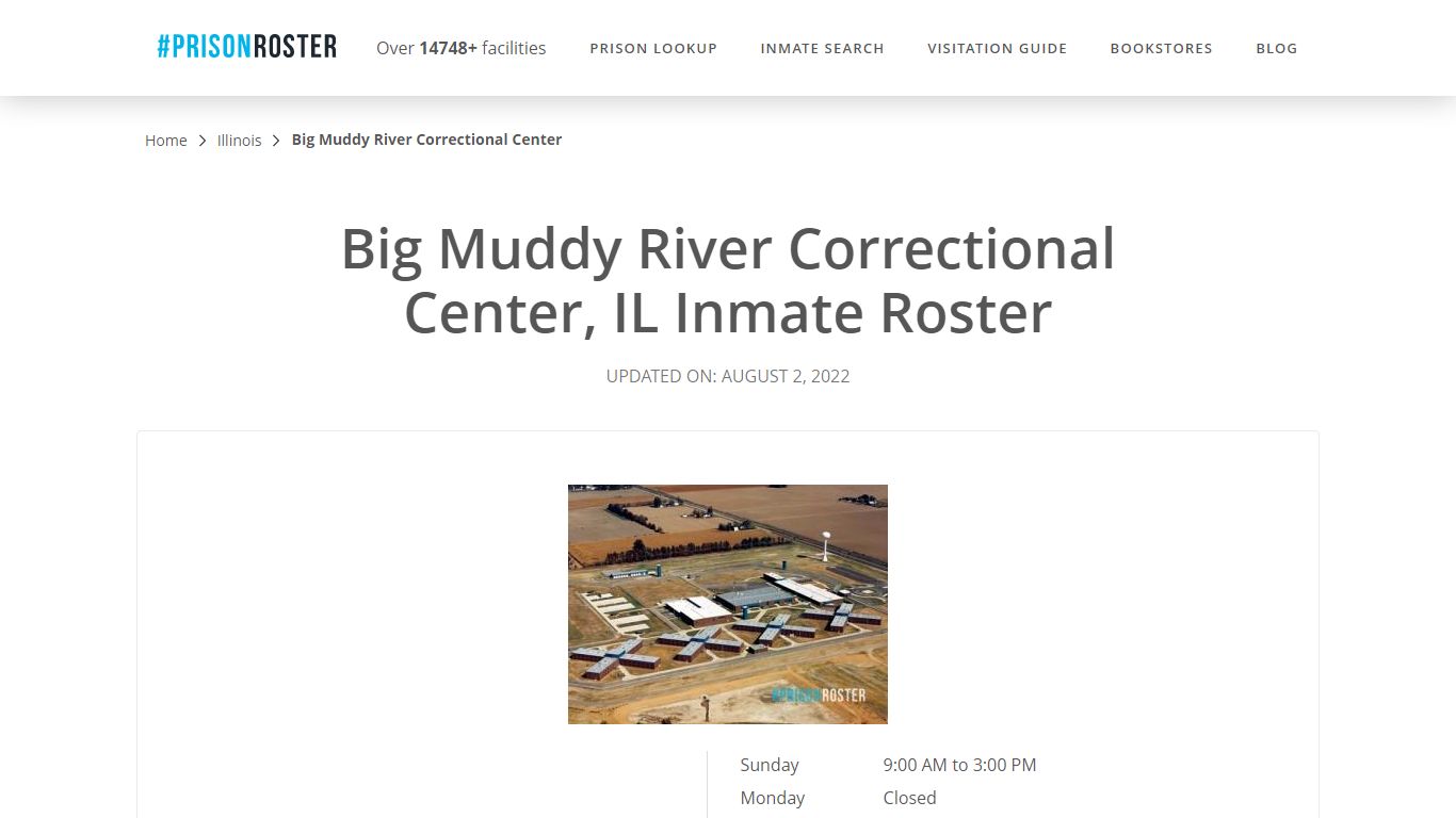 Big Muddy River Correctional Center, IL Inmate Roster - Prisonroster